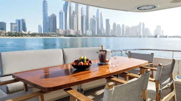 private yacht with food dubai